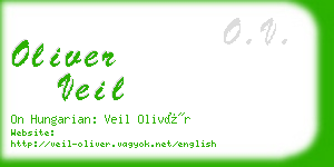 oliver veil business card